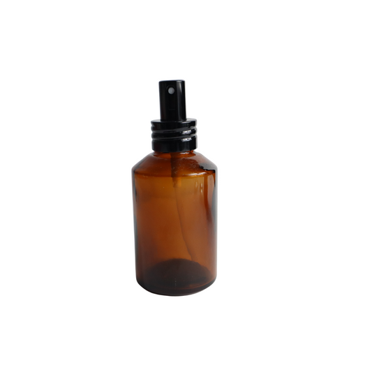 Black Sprayer & Amber Bottle - 12pcs